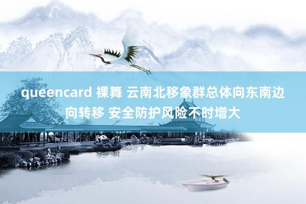 queencard 裸舞 云南北移象群总体向东南边向转移 安全防护风险不时增大