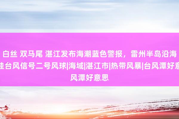 白丝 双马尾 湛江发布海潮蓝色警报，雷州半岛沿海改挂台风信号二号风球|海域|湛江市|热带风暴|台风潭好意思