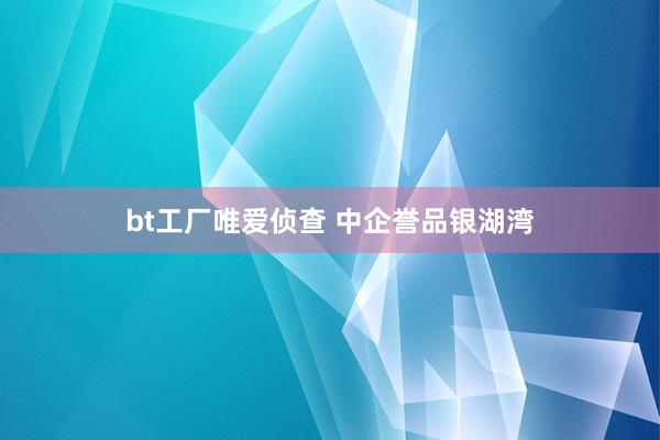 bt工厂唯爱侦查 中企誉品银湖湾